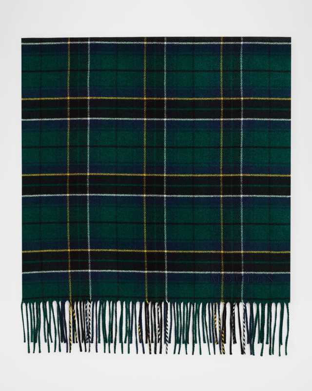 Silk & Cashmere Tartan Scarf